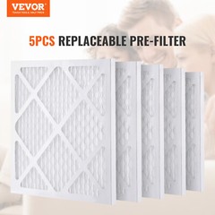5 Pack Active Carbon Pre Filter Replacement Stage 1 VEVOR Air Scrubber & BlueDri