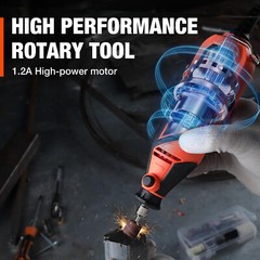 1.2Amp Corded Dremel Rotary Tool Kit With 306PC Rotary Tool Dremel Accessory Kit
