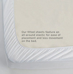 The Company store Premium Breathable Washed Linen Solid Fitted Bed Sheet