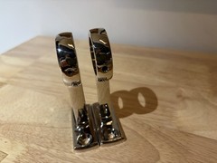 RH Classic Collection Rod Brackets Pair 1.25 ID, Polished Nickel Open Box