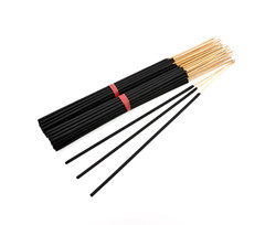 UNSCENTED Jumbo Incense Sticks 19″ Long Charcoal Black Extra Large Bulk