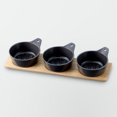 VERMICULAR Mini Skillet 3 Piece Set and Tray Shallow and Deep Type JAPAN NEW