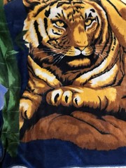 Resting Tigers Korean Mink Blanket Heavy (8.11 Lbs) Fleece 90” X 86” Soft