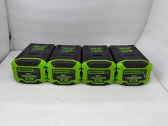 [LOT OF 4] GREENWORKS PRO [60BA08] ULTRAPOWER 60V 8.0AH BT BATTERY – [FOR PARTS]
