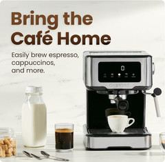 Cafetera Espresso 15 Bar Digital con Vaporizador Latte Cappuccino Depósito 1.5L