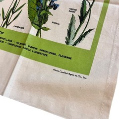 Cavallini & Co. Pollinator Garden Vintage Tea Towel 100% Natural Cotton NEW!!!