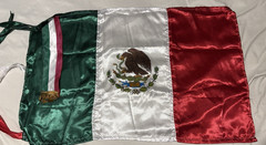 Large Mexico Satin Flag 80×51 Patriotic Mexican Banner Made In Mexico