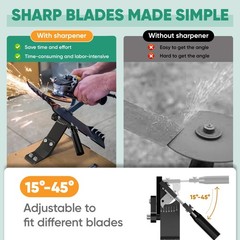 NEW Lawn Mower Blade Sharpener 15°-45° Adjustable Lawnmower Blade Sharpener US