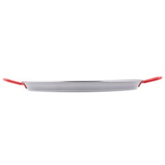 24″ Large Paella Pan Polished Carbon Steel Catering Tray Rice Seafood Cooker