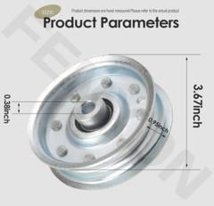 B527 PULLEY IDLER, OD-3.25″, ID-3/8″ For Sw-isher Lawn Mower