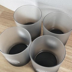 4 Casamigos Tequila Rocks Lowball Glasses Gray Hand Wash Only