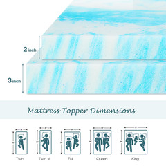 2″ 3″ Mattress Topper Twin King Full Queen Comfortable Memory Foam Bed Topper