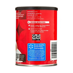 Great Value Classic Roast Ground Naturally Caffeinated Coffee, 9.6 oz Canister.,