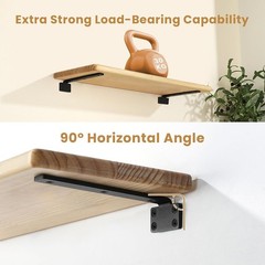 4 Pack 7.88 Inch Floating Shelf Bracket, Heavy Duty Metal L Brackets