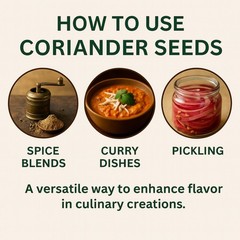 Coriander Seeds Whole – 100% Natural Spice for Cooking & Seasoning – 5 LBS