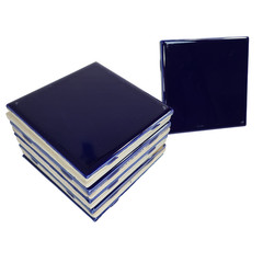 Blue Cobalt Ceramic Tile 4.25 in Subway Square Shower Kitchen Wall Backsplash
