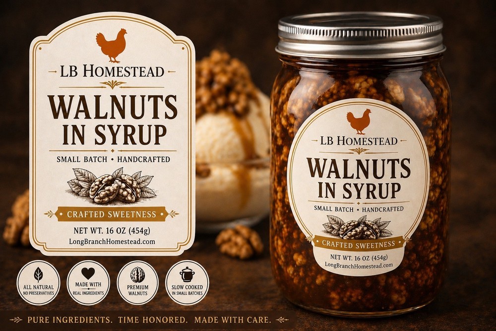 Walnuts In Syrup 16 Oz