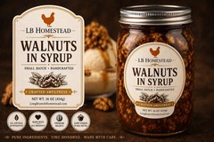 Walnuts In Syrup 16 Oz