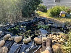 32x26FT Waterproof HDPE Pond Liner Pond Liners Fish Liner Gardens Landscaping US
