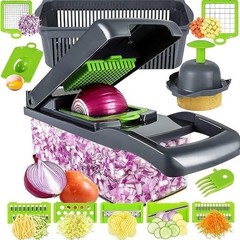 16-In-1 Vegetable Fruit Chopper Cutter Food Onion Veggie Dicer Slicer Kitchen