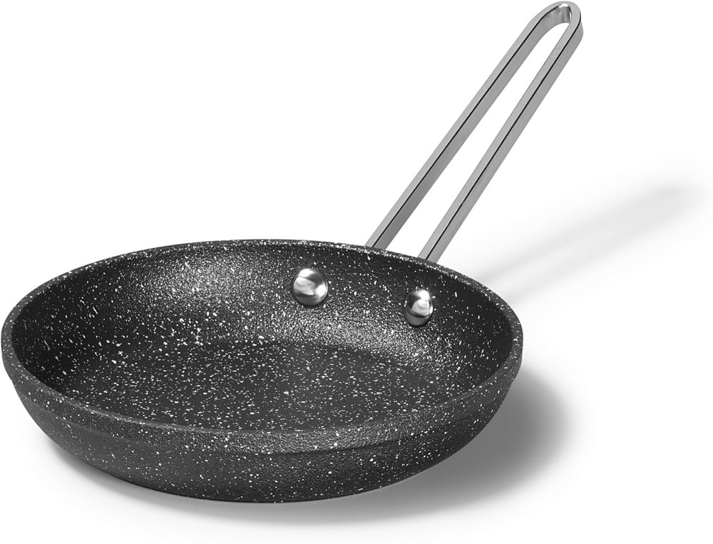 The Rock 16cm (6.5″) Non-Stick Egg Fry Pan – Durable Forged Aluminum – Oven Safe