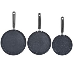 Plplaaoo Nonstick Crepe Pan – Aluminum Pancake Skillet with Comfortable Handl…