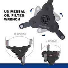 WORKPRO Universal Oil Filter Wrench Adjustable Magnetic Oil Filter Removal Tool