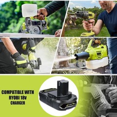 2 PACK 4.0Ah For RYOBI 18V Battery One Plus Compact Lithium-Ion P190 P192 new