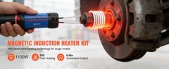 VEVOR 1400w Magnetic Induction Heater Kit Handheld Nut Buster Tool Rusty Screw