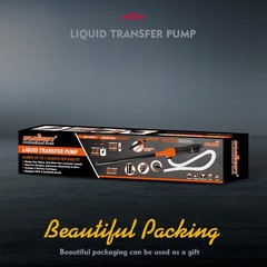 Battery Powered Electric Fuel Transfer Siphon Pump Gas Oil Water Liquid 2.2 GPM