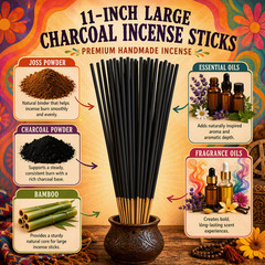 EUCALYPTUS Incense Sticks 11″ Bulk Pack Wholesale Hand Dipped Lot