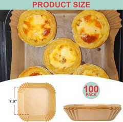 Non-Stick Air Fryer Disposable Non-stick Baking Parchment Paper Liners, 5-8 QT