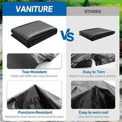 26*33FT 8mil Fish Pond Liner PVC Membrane Reinforced Gardens Pools Landscaping
