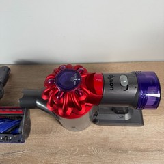 Dyson SV25 V8 Red Stick Vacuum Cleaner Bundle -NO BATTERY INCLUDED