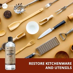 Mineral Oil for Wood Cutting Board, Butcher Block, and Knife. Food Grade Mineral