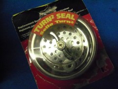 TURN 2 SEAL Kitchen Sink Strainer Drain/Stopper 3.25 Inch Diameter LB51
