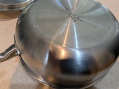 Made In Stainless Steel Saucier Pan with Lid 3 Qt Multi-Clad Cookware