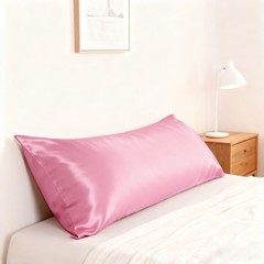 Silky Soft Satin Body Pillowcase, Machine Washable, 20×54 Inches, 23 Colors