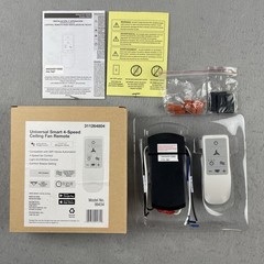 Universal Smart 4 Speed Ceiling Fan Remote Control Kit Apple Alexa & Google Play
