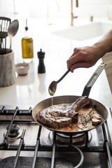De Buyer 5616.24 Mineral B Round Carbon Steel Steak Nonstick Fry Pan, 9.5 inches