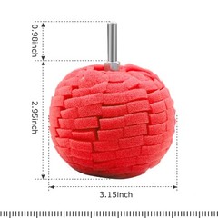 Foam Drill Polishing Cone Ball Pads Kit Car Hub Waxing Buffing Wheel Polisher 4″