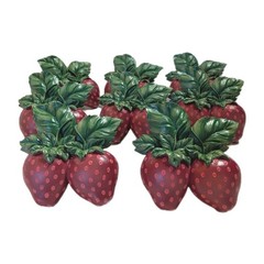 Set Of 8 Strawberry Napkin Rings at Home with Meijer No Box