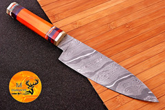 HAND MADE FORGED DAMASCUS STEEL STEEL KITCHEN CHEF KNIFE 1387