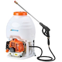 Uimoso Gas-Powered Backpack Sprayer, 26.5CC Engine, 5-Gal Capacity for Gardening