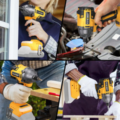 Brushless Cordless Impact Driver For Dewalt 20V Max Battery 1/4″ Compact 2 Speed
