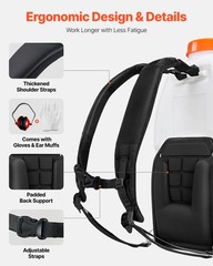 VEVOR Gas Powered Backpack Sprayer 26.5CC 0.9HP Engine 5 Gallon Garden Sprayer