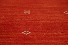 Rust Indian Tribal Style Rug 5×6 Hand-knotted Wool Oriental Carpet for Any Room