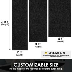 Entrance Mat Indoor Outdoor Heavy Duty Commercial Front Door Mats Carpet Black