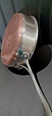 Artisan Professional HEAVY Copper, Stainless Steel Skillet sauté pan & Lid 10″