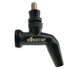 KOMOS® Matte Black Single Draft Tower With NukaTap Faucets w/ Duotight Fittings
